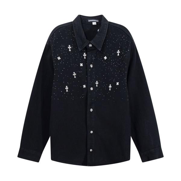 크* M1196 메탈 포인트 데님 자켓