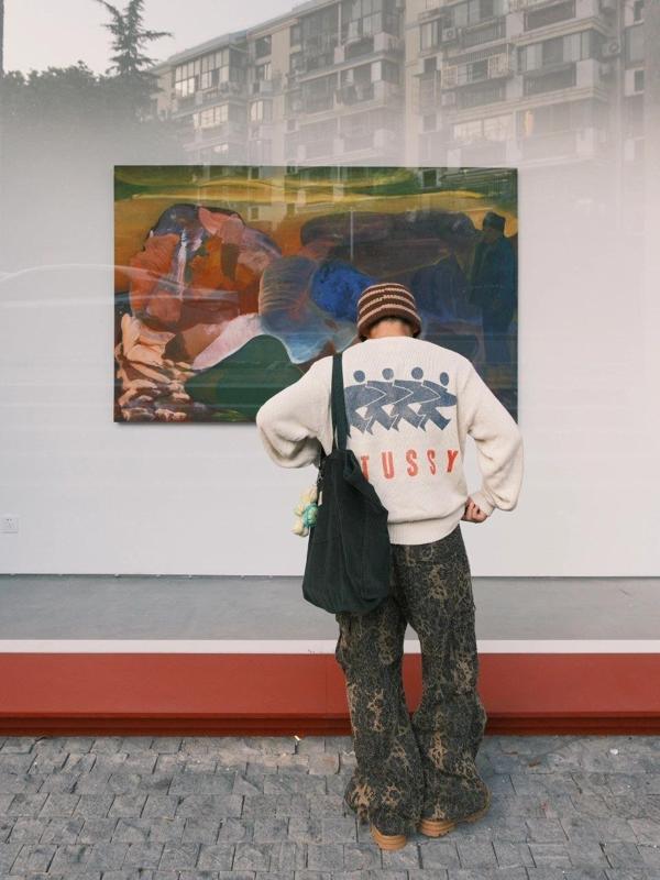 스** 서프맨 아이콘 니트  수입