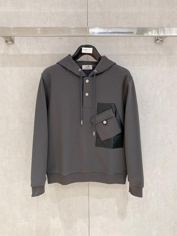 에*** 투버튼 포켓후드(기모)