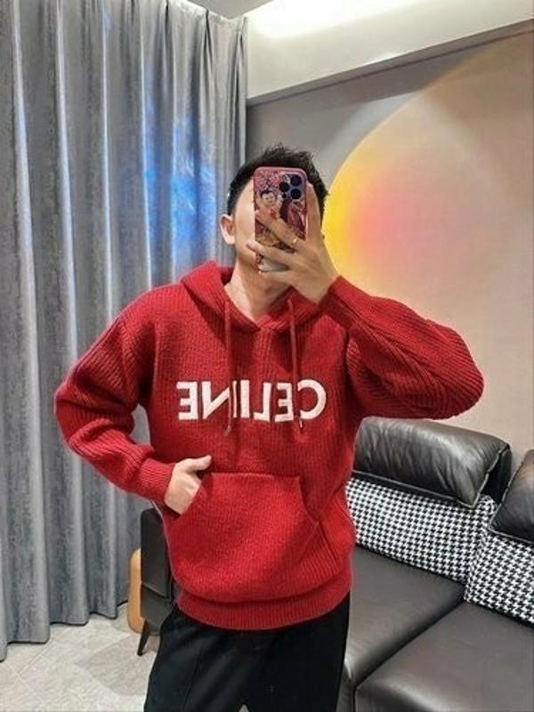 셀** 로고자수 니트 후드