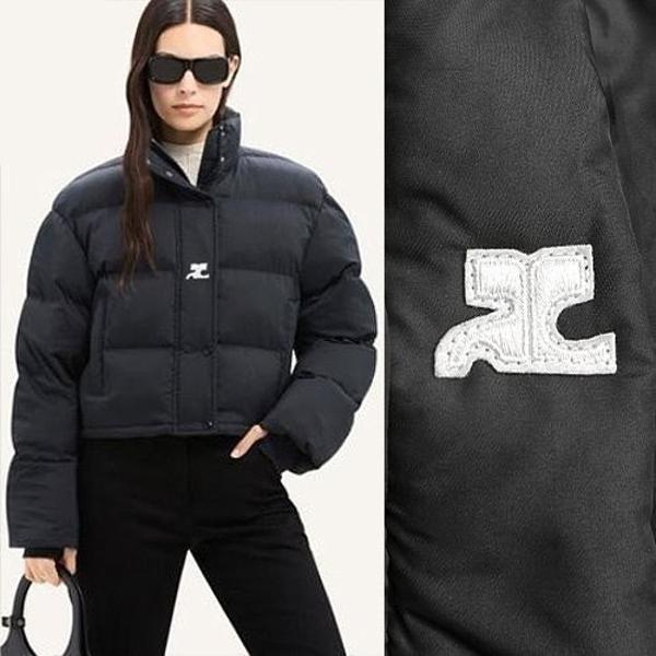 꾸** 로고패치 패딩