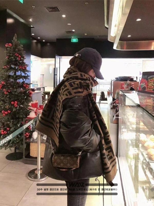 펜* FF 패턴 캐시미어 머플러