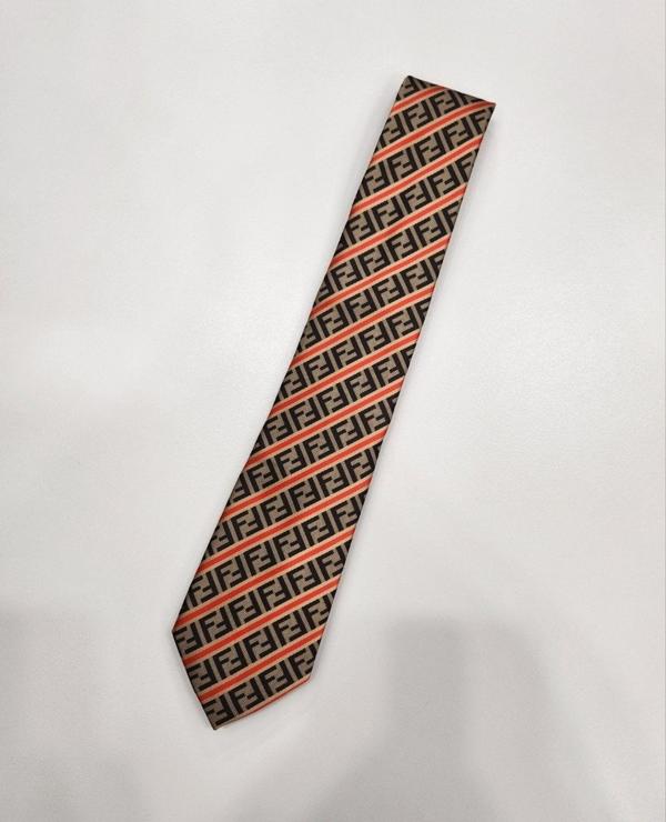 펜* FF 패턴 실크 넥타이