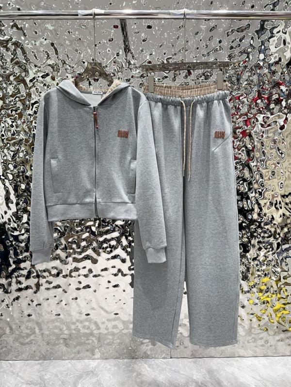 미*** 여성 그레이 후드 트레이닝 세트