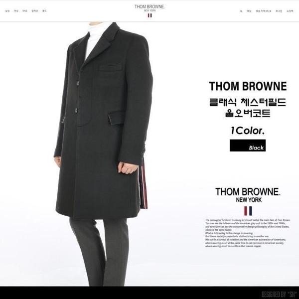 톰* 클래식 체스터필드 울오버 코트 (수입고급)