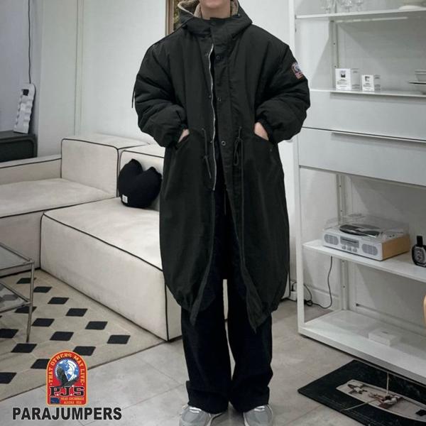 파**** 맥시 후드 롱야상 파카