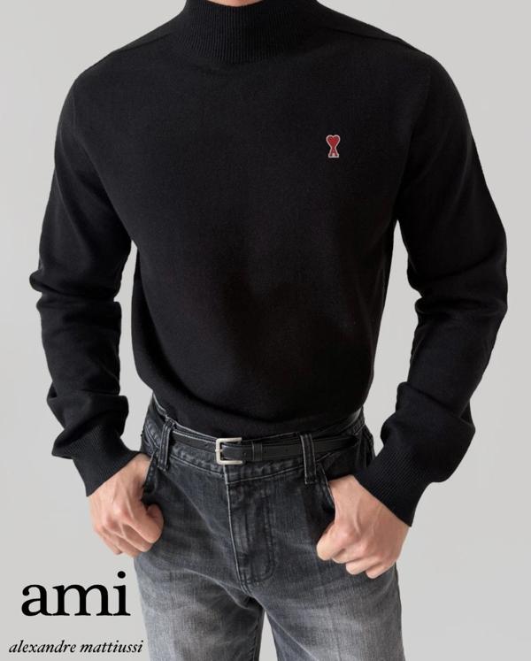 아* 캐시 니트 반폴라