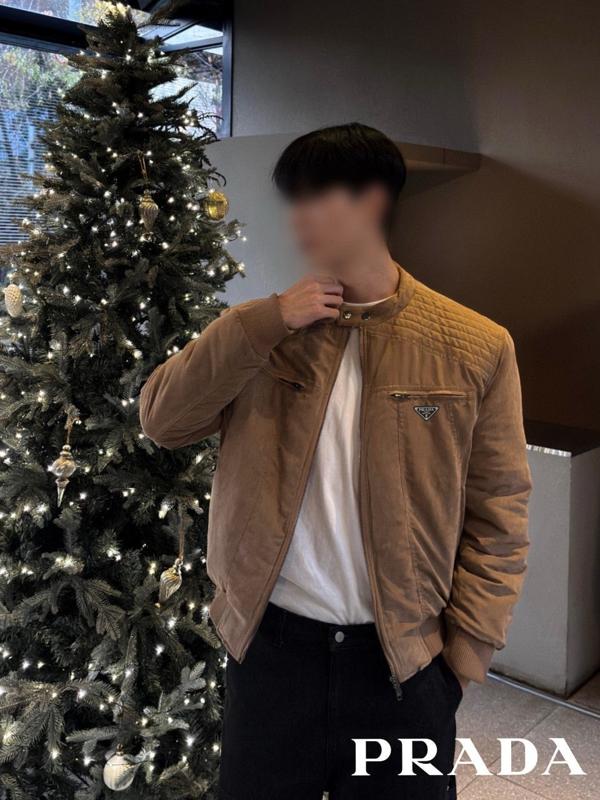 프** 봄버 바이커 패딩 자켓