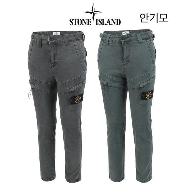 스* 안기모 피그먼트워싱 스판 카고 베이직핏 팬츠