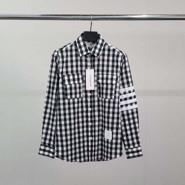 톰* 사선완장 건클럽 체크 셔츠