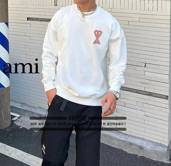 아* 레드 하트선 밍크양기모 티셔츠