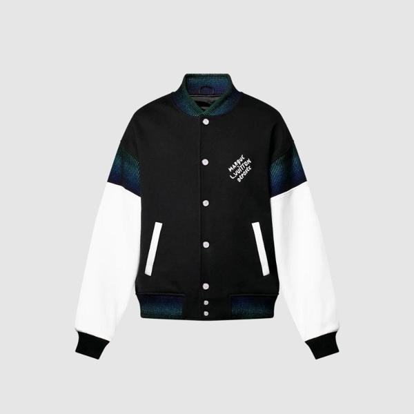 루* 코튼 저지 바시티 블루종 자켓