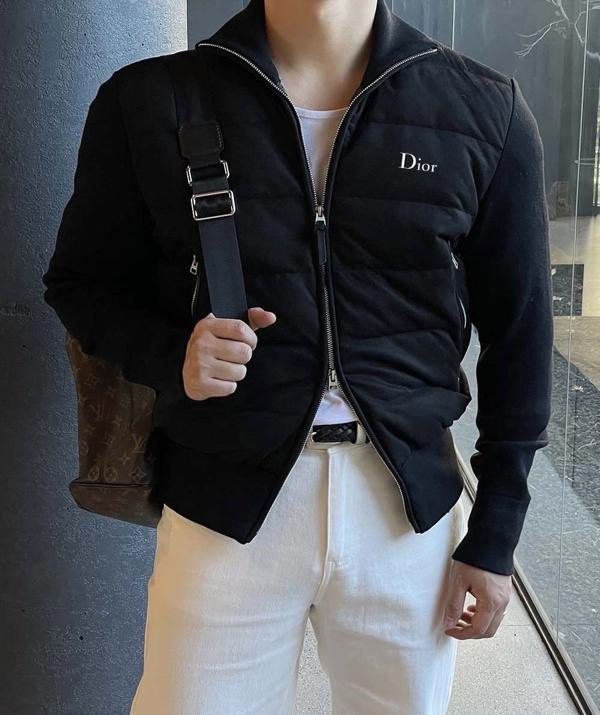 디* 옴므 헤시드 스웨이드 니트 패딩