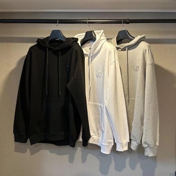 디* CD Icon 자수로고 후드티