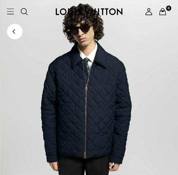 루* 퀼티드 모노그램 오버 셔츠