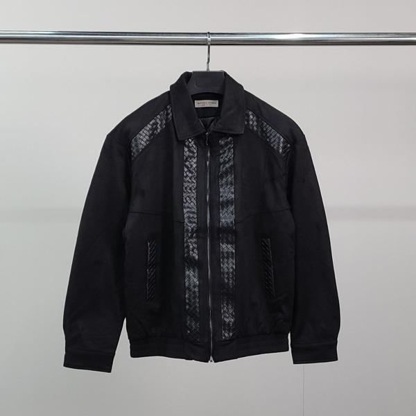 보** 레더패턴 스웨이드 자켓