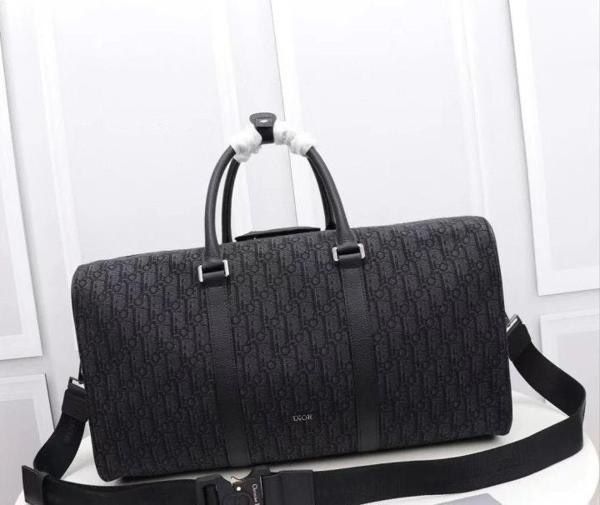 디* 오블리크 자카드 링고 50 보스턴백 여행가방