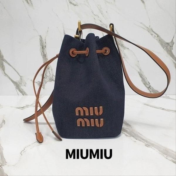 미*** 로고 데님 버킷백 147