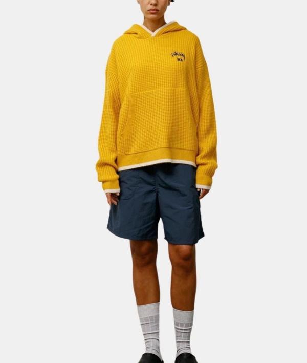 스** x 웨일즈 보너 캐시미어 와플 후드 스웨터  수입