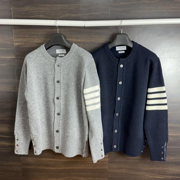 톰* 사선완장 램스울 라운드 가디건