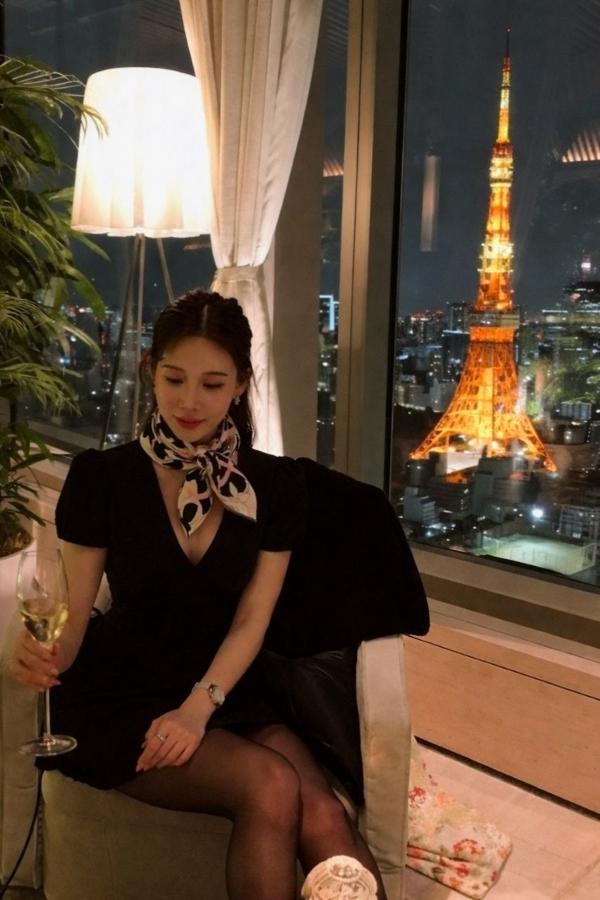 루* 써클 로고 스카프