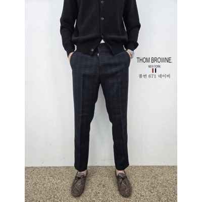 톰* 체크 슬렉스