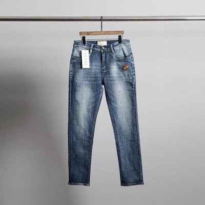 구* 캣 프린트 청바지