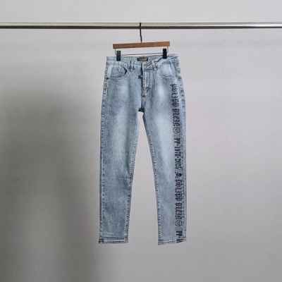 필* 로고 프린팅 연청 청바지