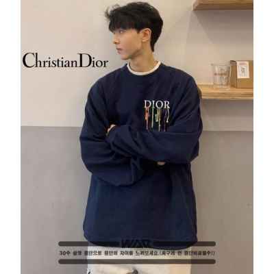 디* 빈티지 물감 긴팔 티셔츠 (시보리없음)