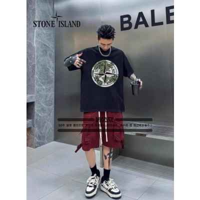 스* 카모 플라쥬 디자인 반팔 티셔츠