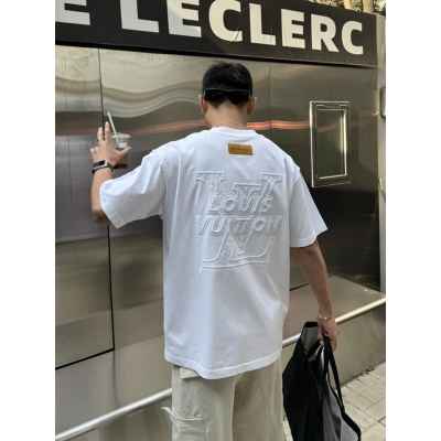 루* 모노그램 인사이드 자수로고 티셔츠