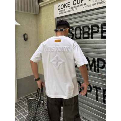 루* 센터 자수로고 티셔츠