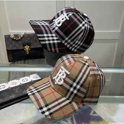 버** TB 체크코튼 볼캡 모노그램 캡모자  2색상