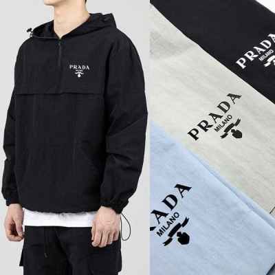 프** 밀라노로고 후드 아노락