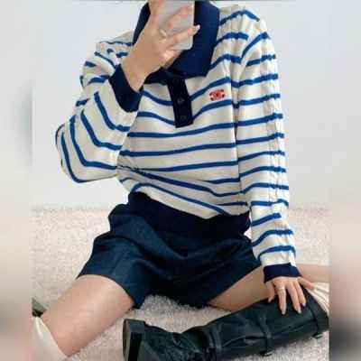 셀** 스트라이프 트리옹프 니트