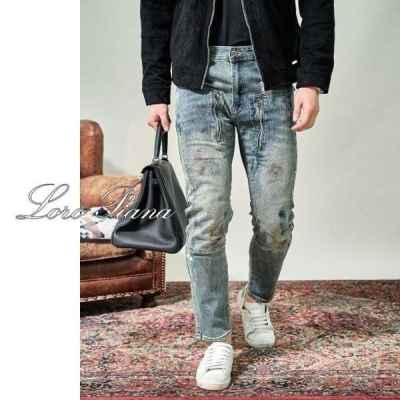 로**** 페인트 청바지