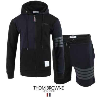 톰* 배색 4선 후드집업  반바지 세트