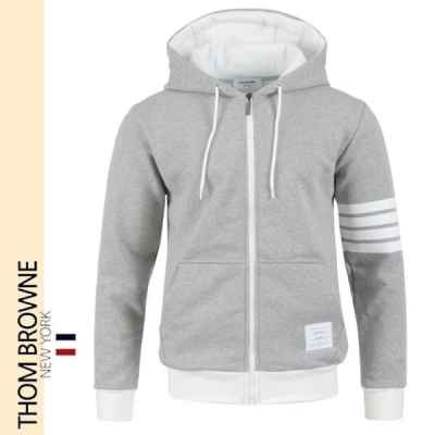 톰* 4바 배색 후드집업