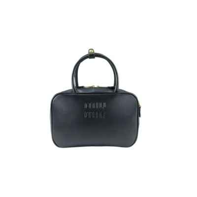 미*** 숄더백 보 탑 핸들 백 미디엄 블랙