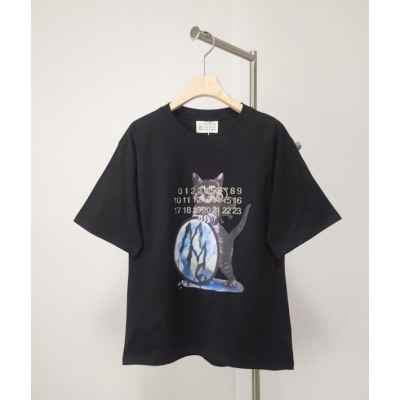 메* 마르지엘라 캣 클리터 프린팅 티셔츠