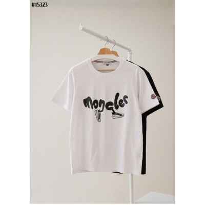 러닝 레터링 로고 그래픽 코튼 티셔츠