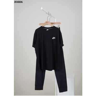 나** 남여공용 썸머 자수 로고 쿨링 티셔츠  포켓 조거 팬츠 셋