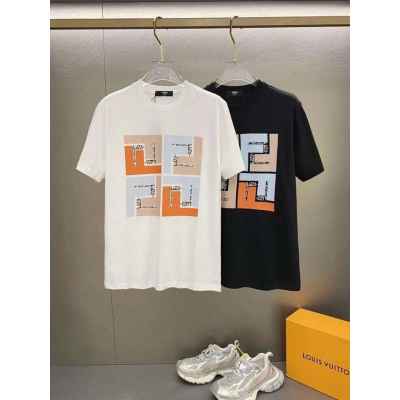 펜* Girls White  Pink FF 프린트 반팔티