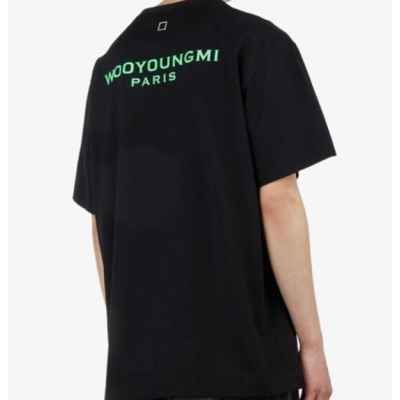 우** 그린 wyn 로고 반팔티