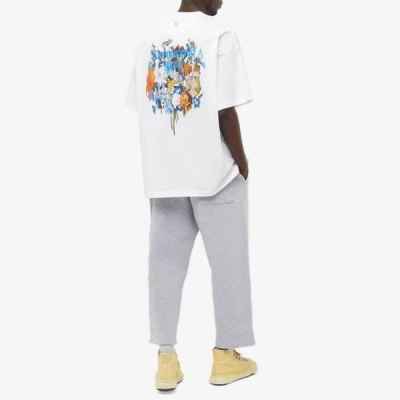 우** 멀티플라워 반팔티