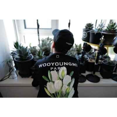 우** 플라워 리액티브 반팔티 로즈골드링