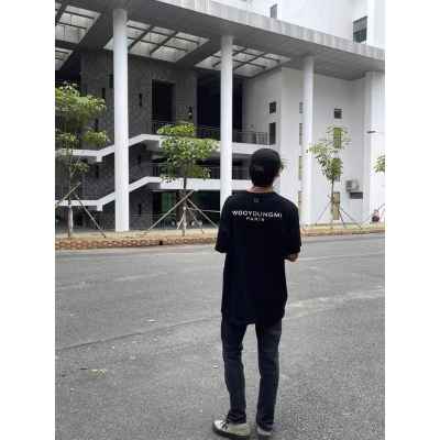 우** 파리스 자수로고 반팔티