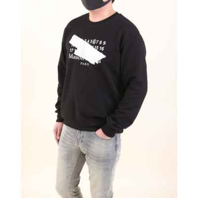 메* 마르지엘라테이프 프린팅 맨투맨