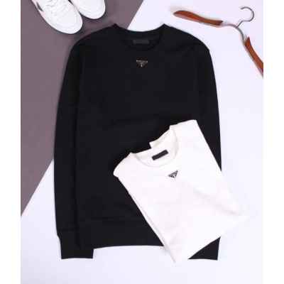 프** 미드 로고 코튼 스웨트 셔츠