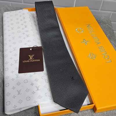 루* 심플 로고 실크 넥타이